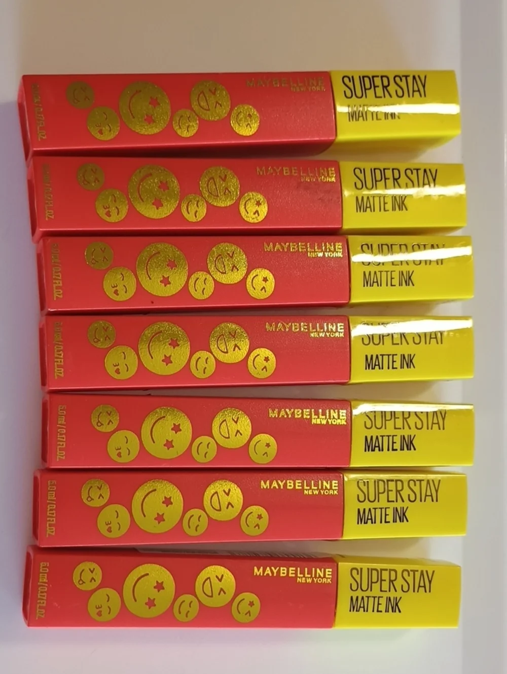 7 x Maybelline Superstay Moodmakers Matte Ink 445 Energizer